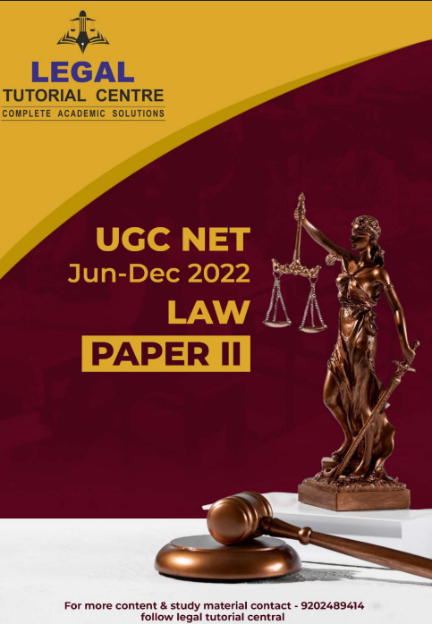 UGC NET Jun-Dec 2022 Law Paper ||