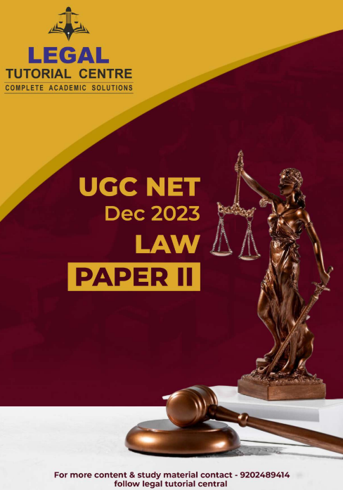 UGC NET Dec 2023 Law Paper ||